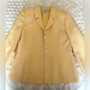 Skirt Suit Le Suit Canary Color Business Skirt Suit Size 14